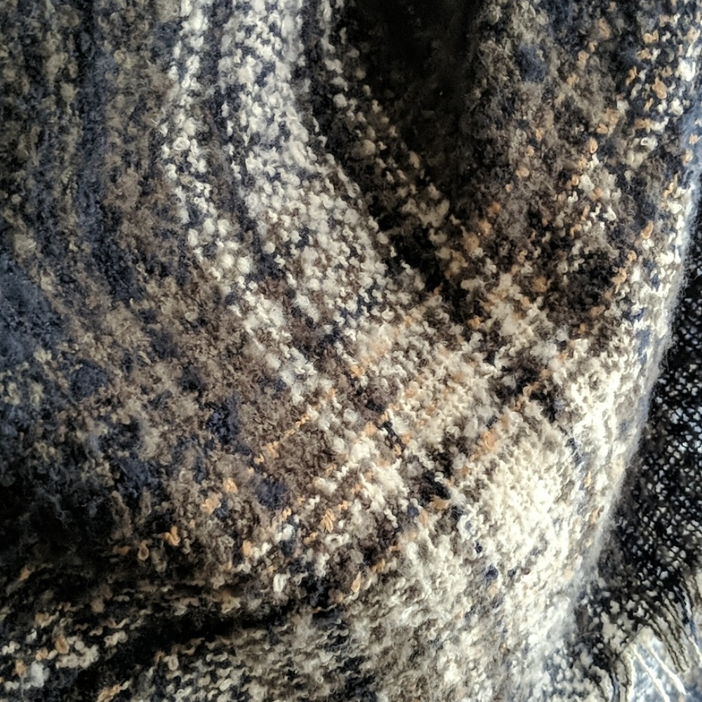 Navy Blue Ruana - Picture 2 of 3